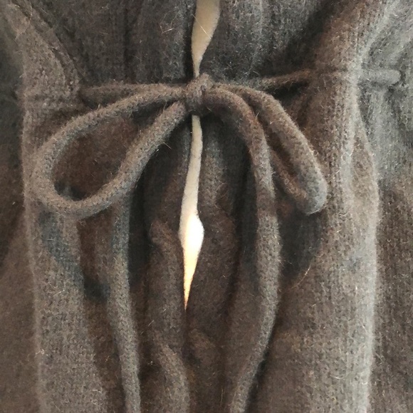 Sarah Spencer Lambs Wool Blend Black Cardigan Small - Picture 3 of 12
